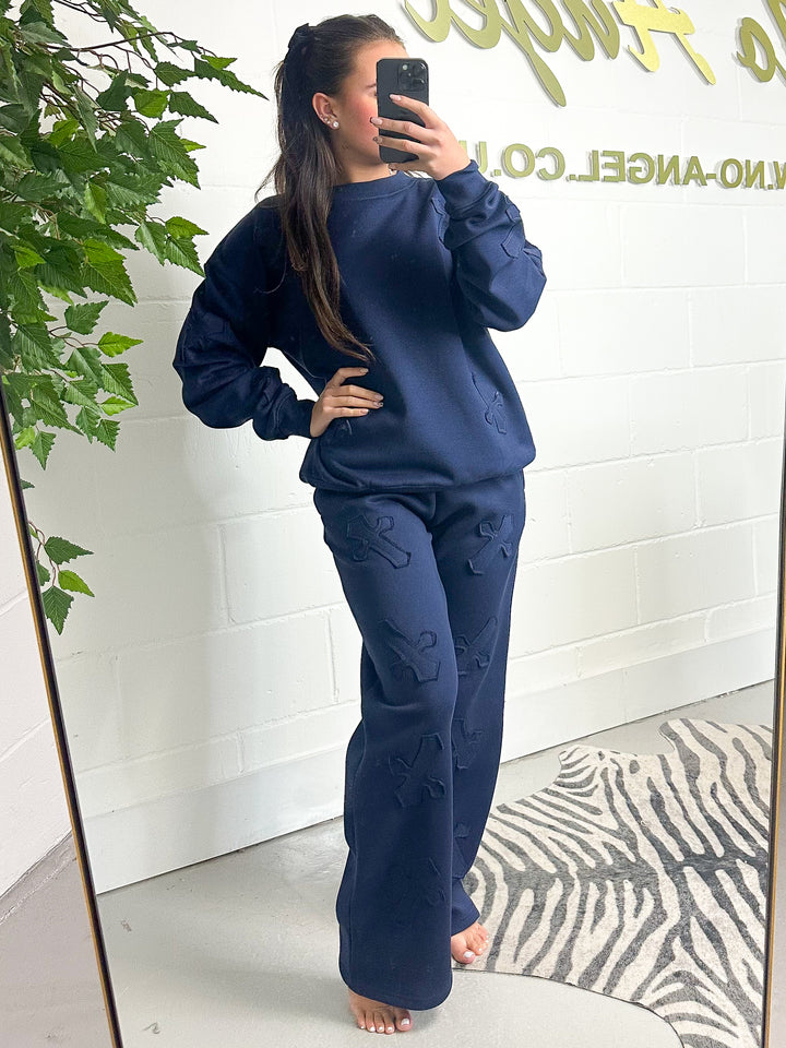 Cross Straight Leg Tracksuit Co-ord (2 Colours)