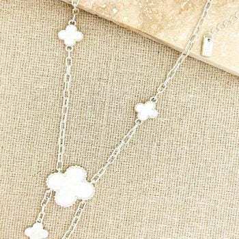 Short Clover Dropper Necklace (3 Colours)