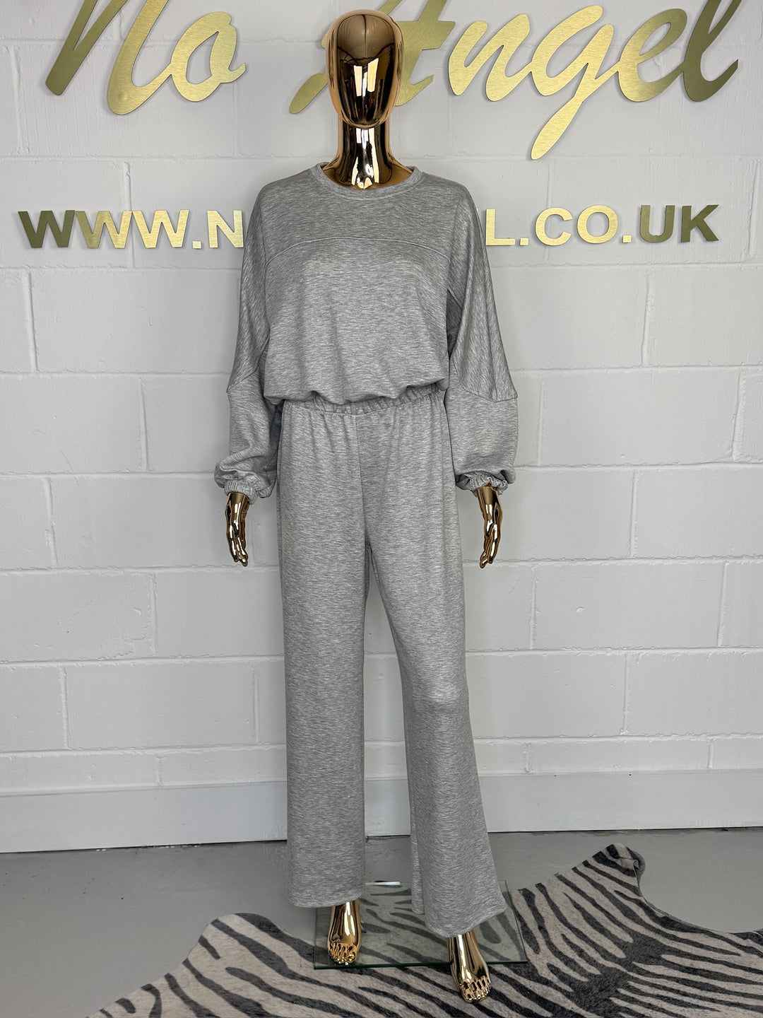 Super Soft Round Neck Wide Leg Tracksuit (2 colours)