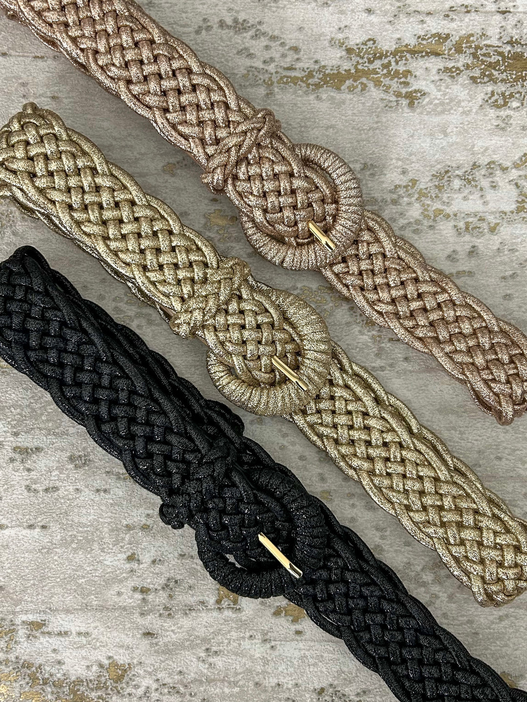 Plaited Detail Stretchy Belt (3 Colours)