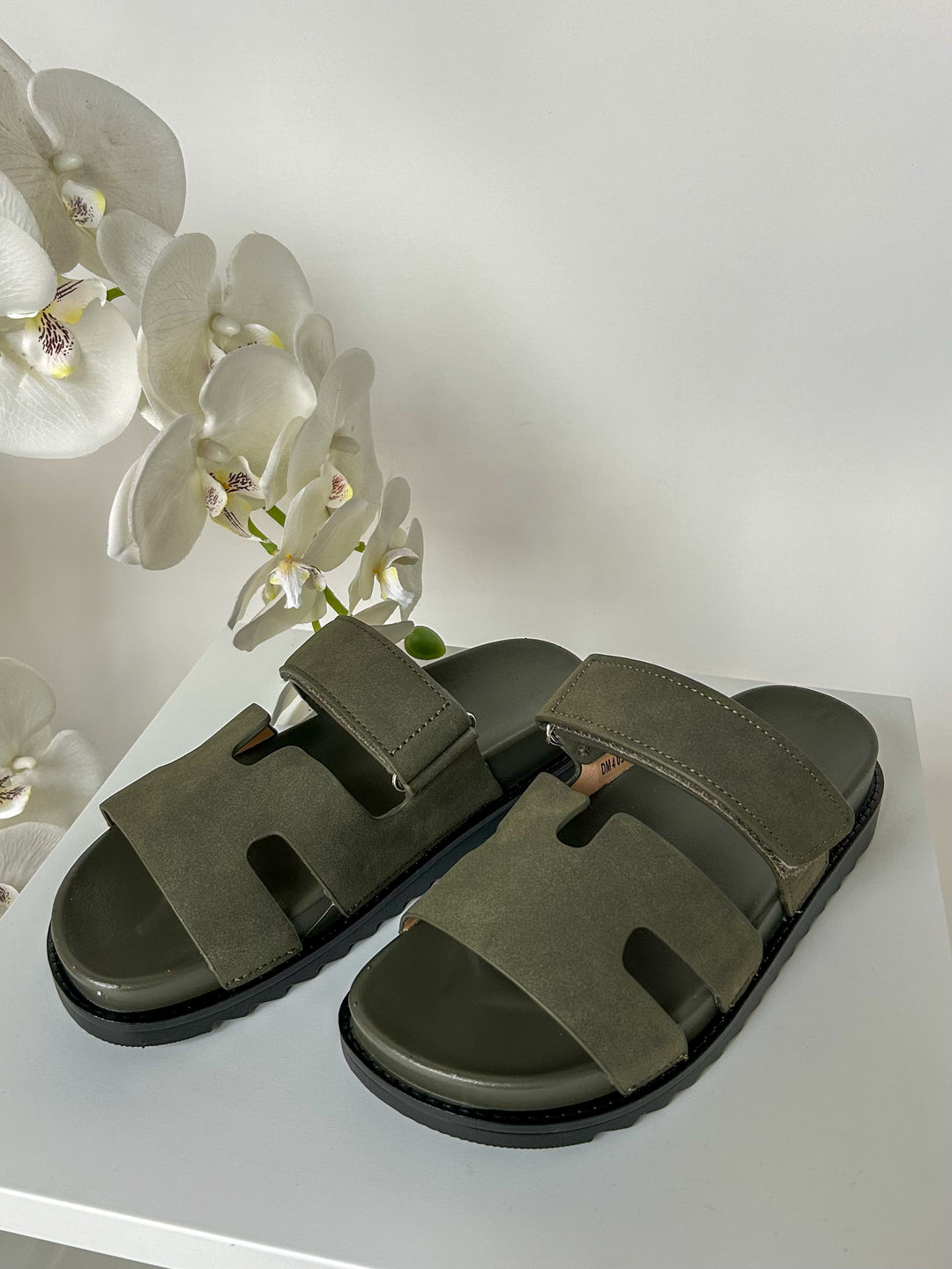 Velcro Strap Block Sandals (2 Colours)