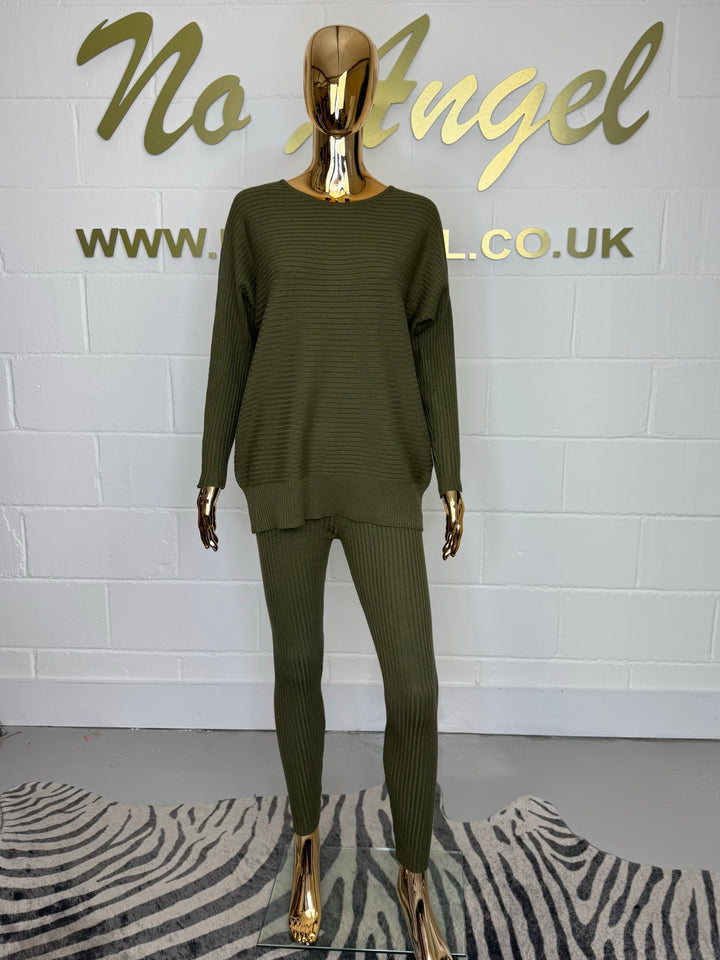 Ribbed Jumper & Leggings Lounge Co-Ord Set (5 Colours)