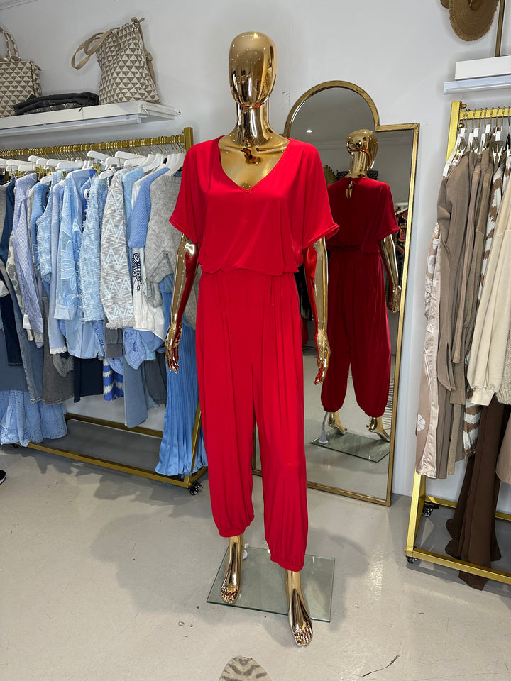 Tie Waist V-Neck Oversize Jumpsuit (8 Colours)