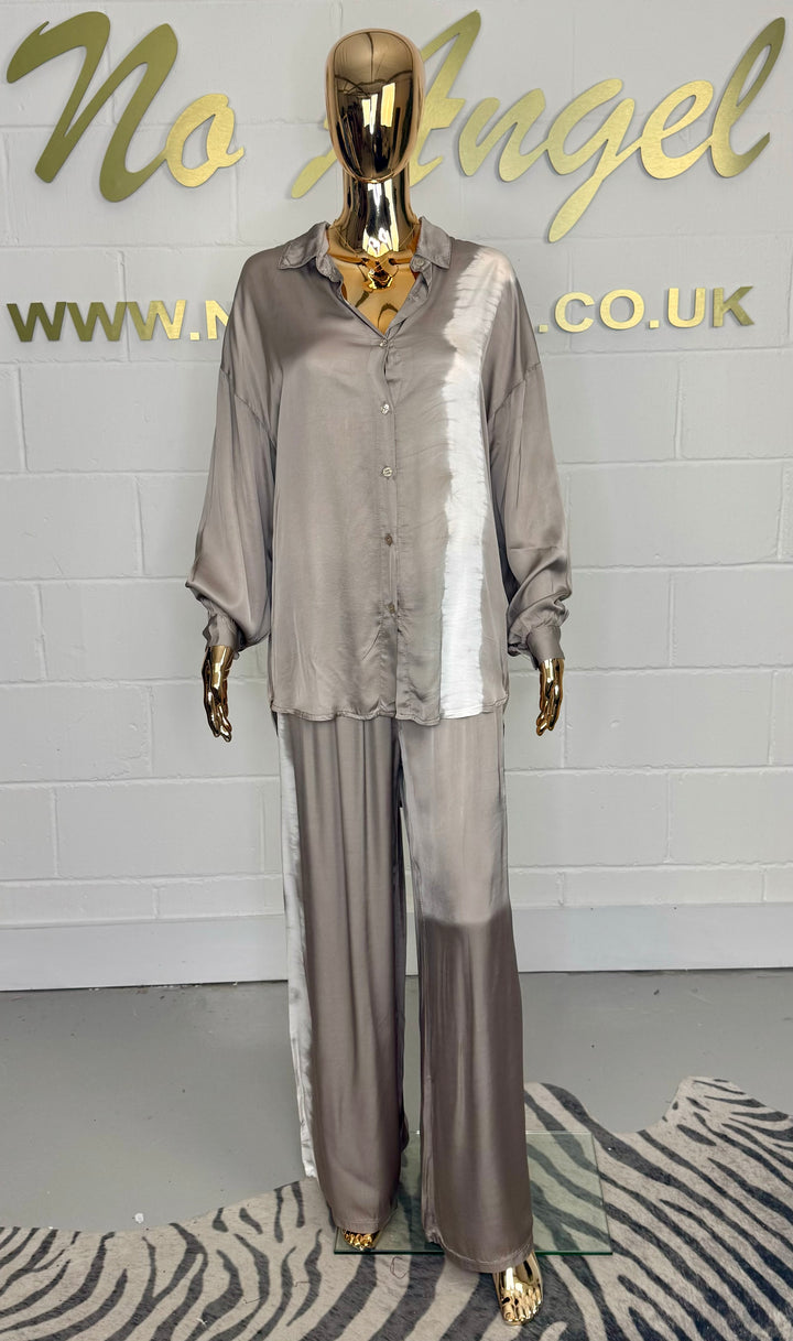 Button Up Tie Dye Shirt & Trouser Co-Ord (2 Colours)