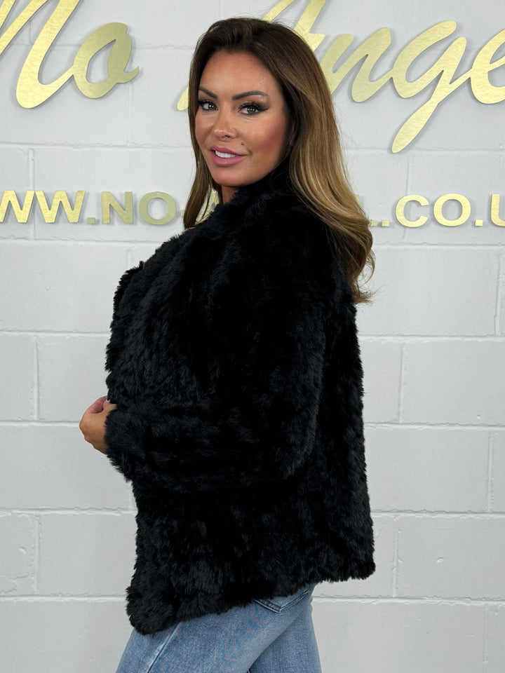 Faux Fur Waterfall Jacket (3 Colours)