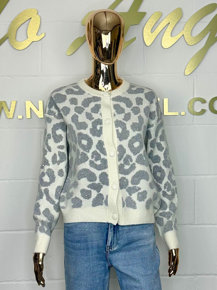 Soft Knit Leopard Print Button Up Cardigan (3 Colours)