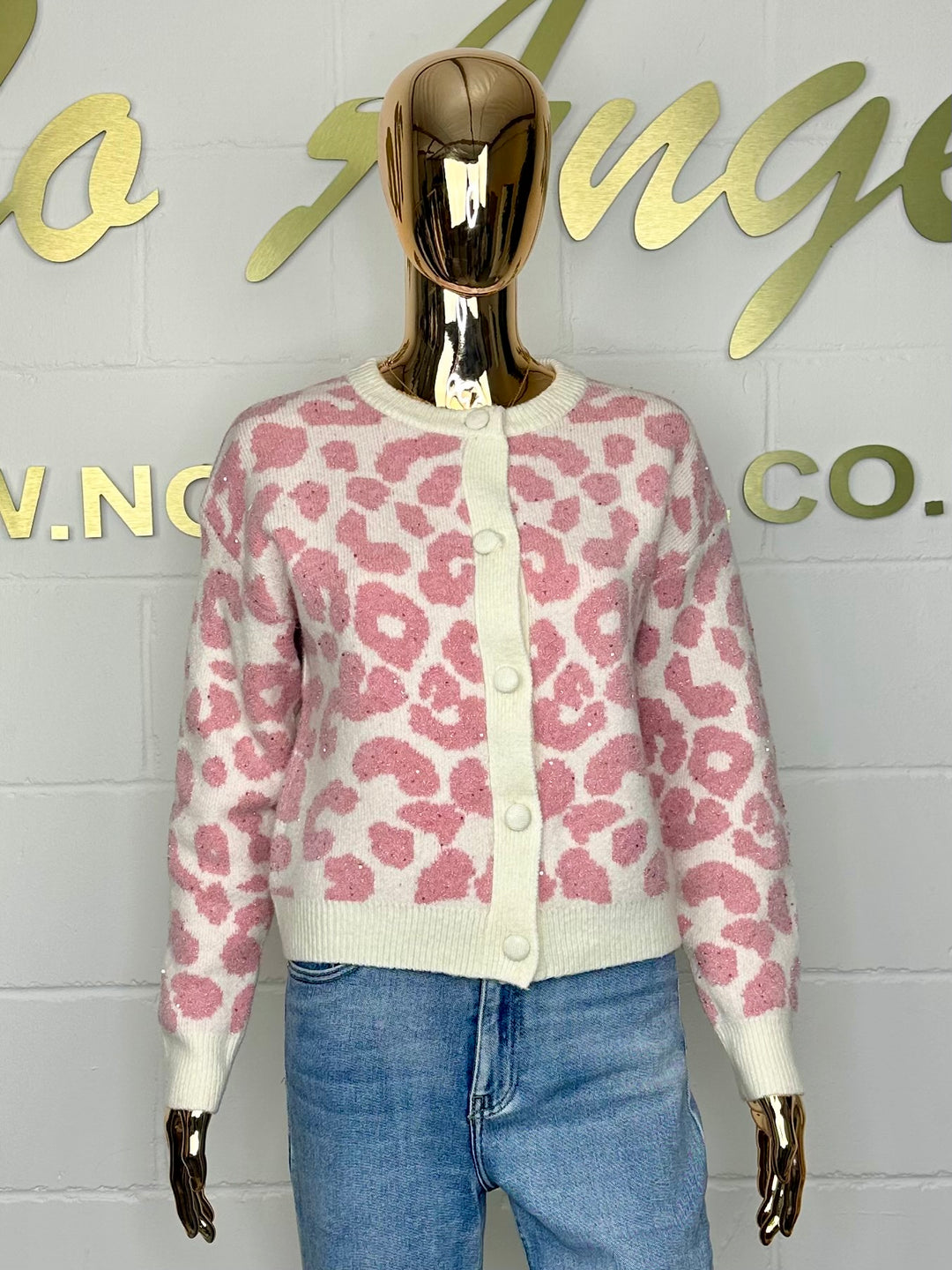 Soft Knit Leopard Print Button Up Cardigan (3 Colours)