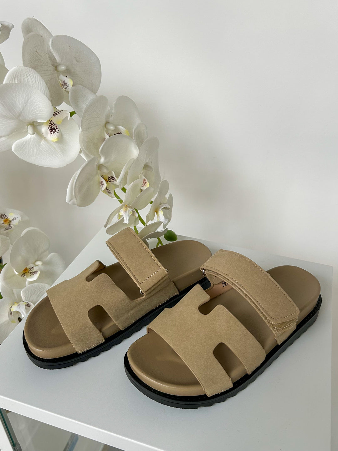 Velcro Strap Block Sandals (2 Colours)