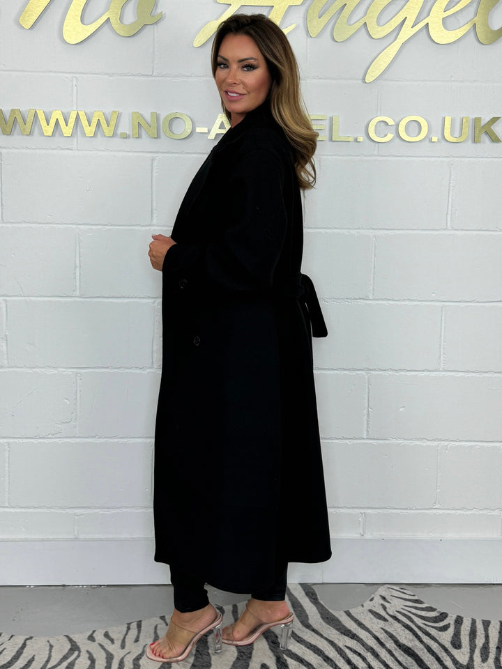 Oversize Wool Look Belted Longline Coat (6 Colours)