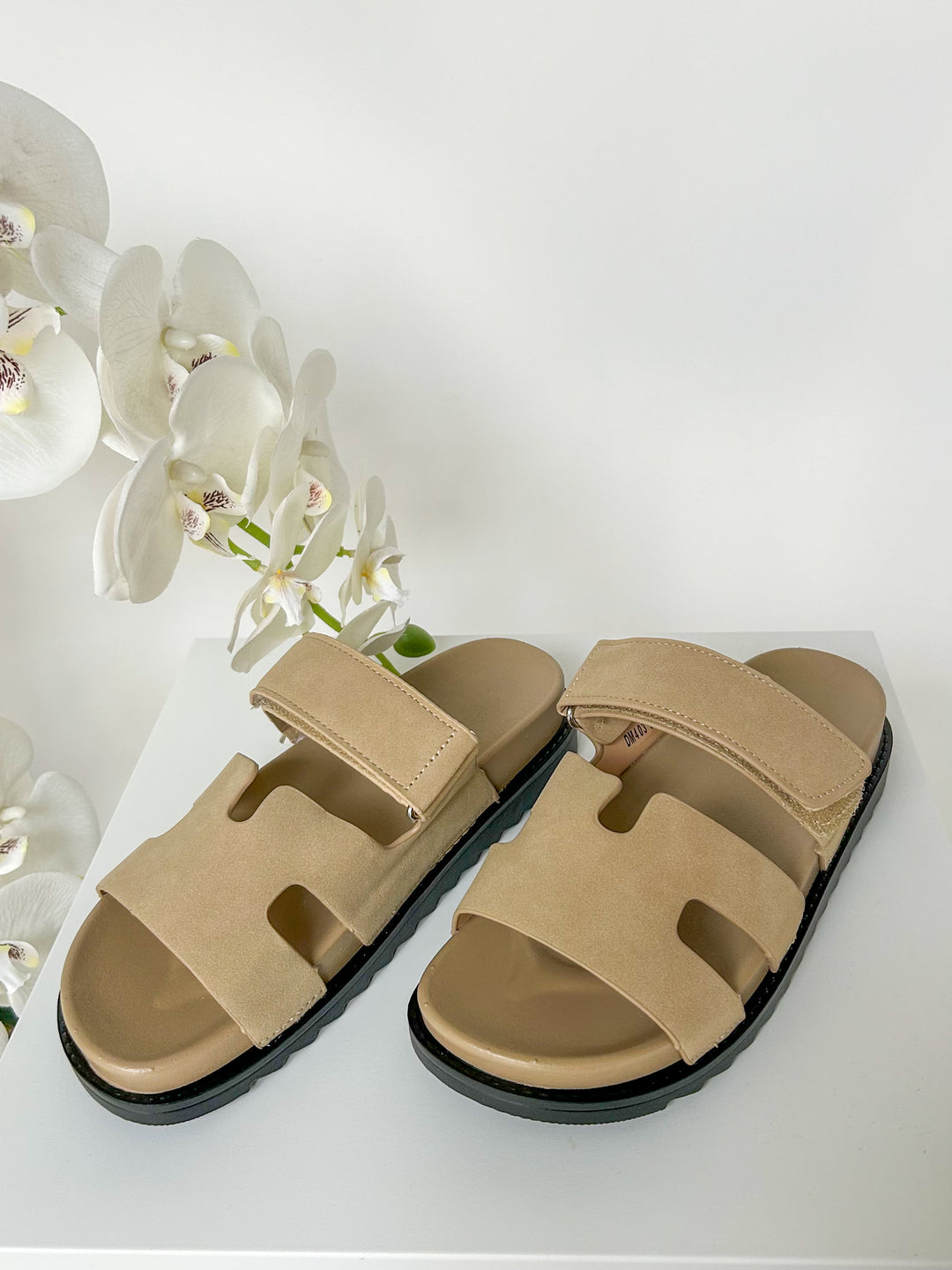 Velcro Strap Block Sandals (2 Colours)