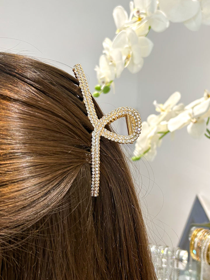 Large Diamante Hair Claw Clip (2 Colours)