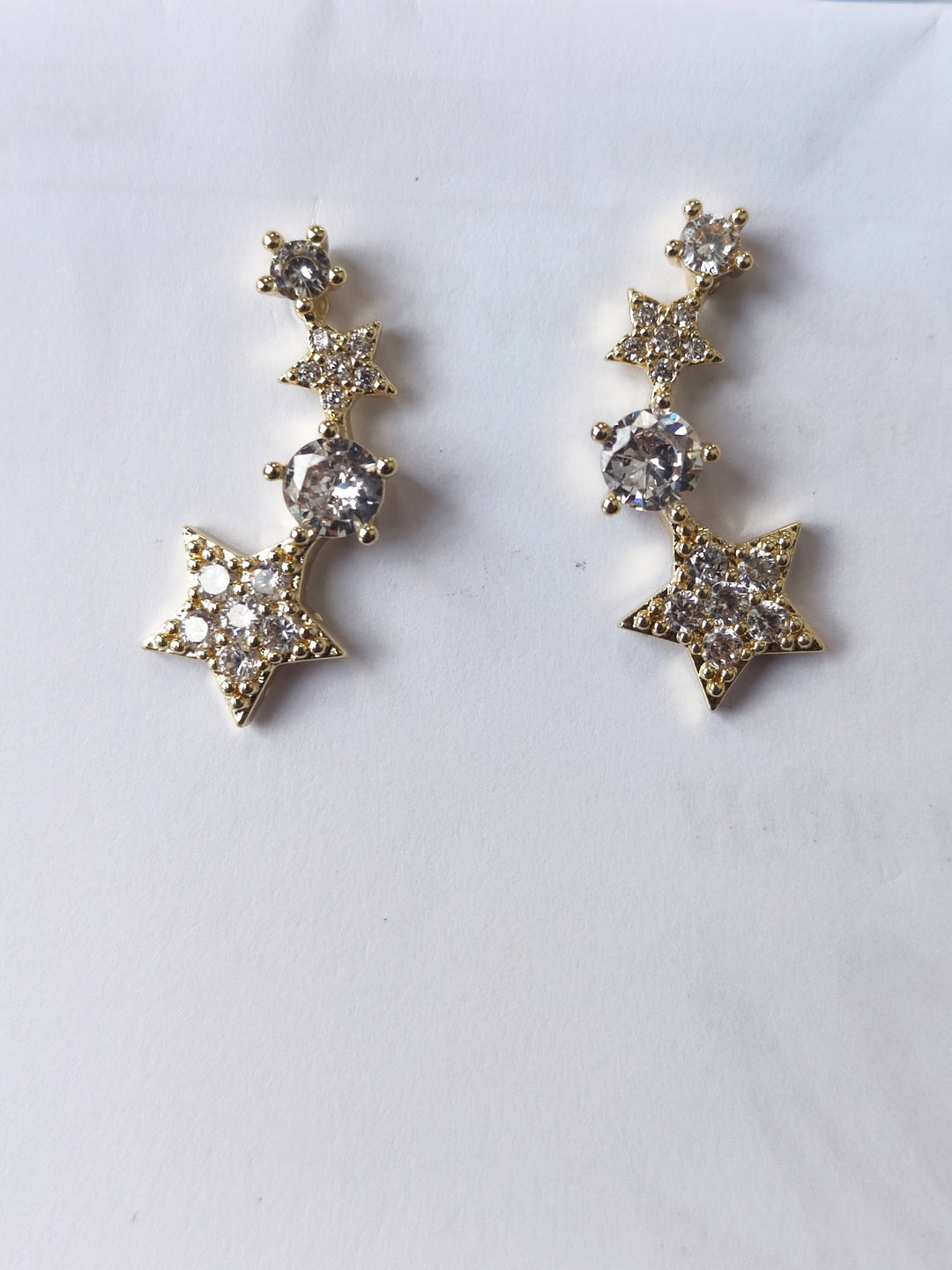 Gold Star Earrings 3542