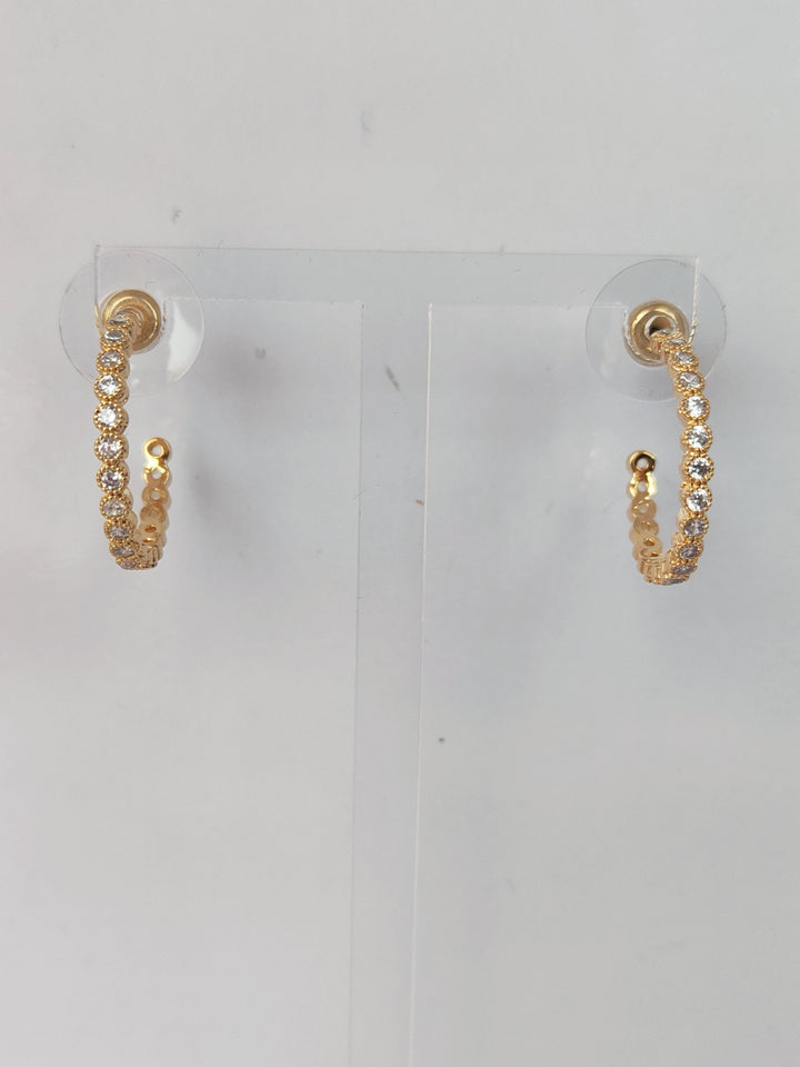 Gold Small Hoop Earrings 3544