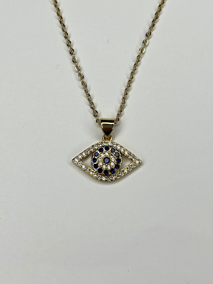 Evil Eye Gold Necklace 8316