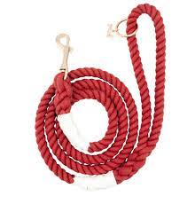 crimson (red) rope lead