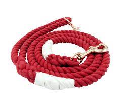 crimson (red) rope lead